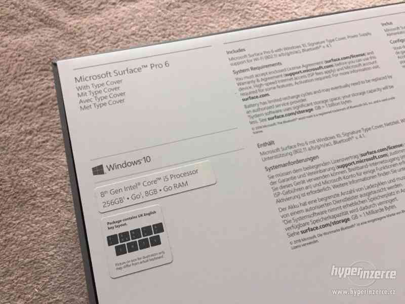 Microsoft Surface Pro 6 256GB i5 8GB + příslušenství - foto 5