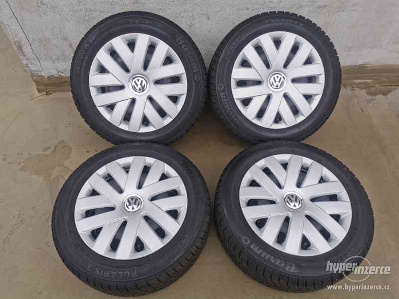 185/60R15 zimní sada VW POLO, Fabia, rapid 6x15 5x100 ET38 - foto 1