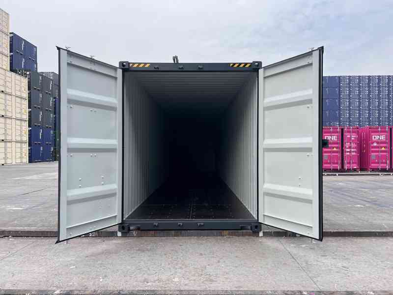 Nový (first trip) lodní kontejner - 40 HC - RAL 7016  - foto 5