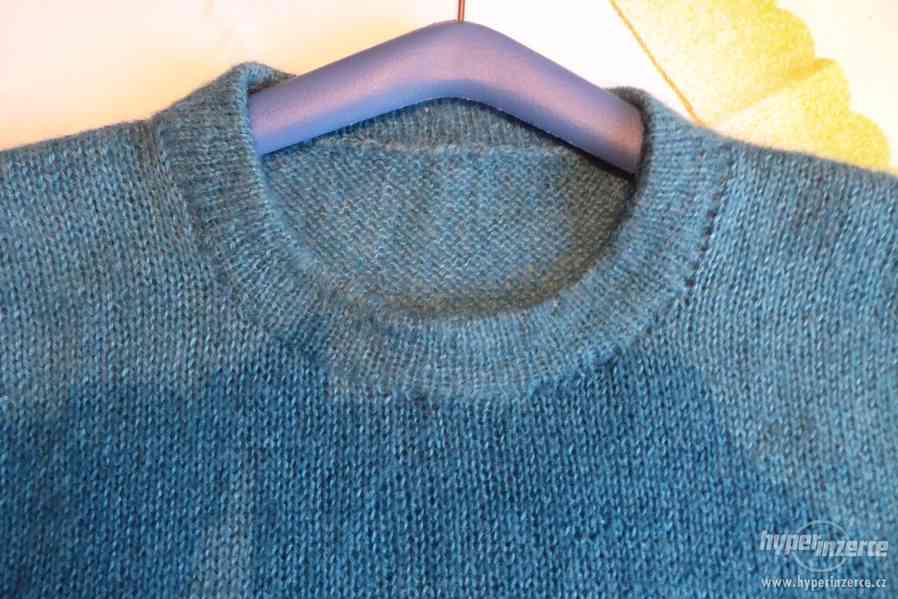 Dámský svetr ručně pletený, vel.46-50,ale měřteNENOŠENÝ - foto 2