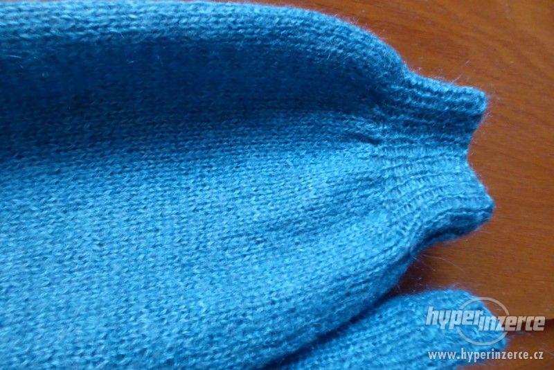 Dámský svetr ručně pletený, vel.46-50,ale měřteNENOŠENÝ - foto 4