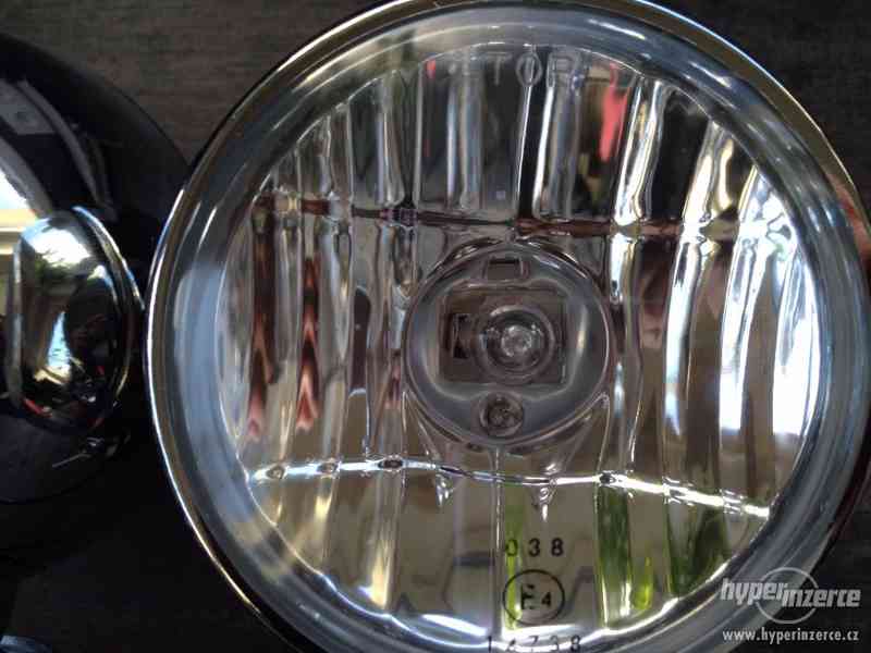 Přídavné světla Chopper chrom kov homologace - foto 5