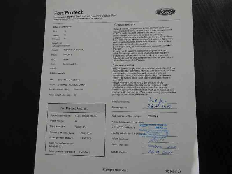 Ford Transit Cusrom 2.0 TDCI r.v.2018 (125 kw) 1.Maj.serv.kn - foto 21