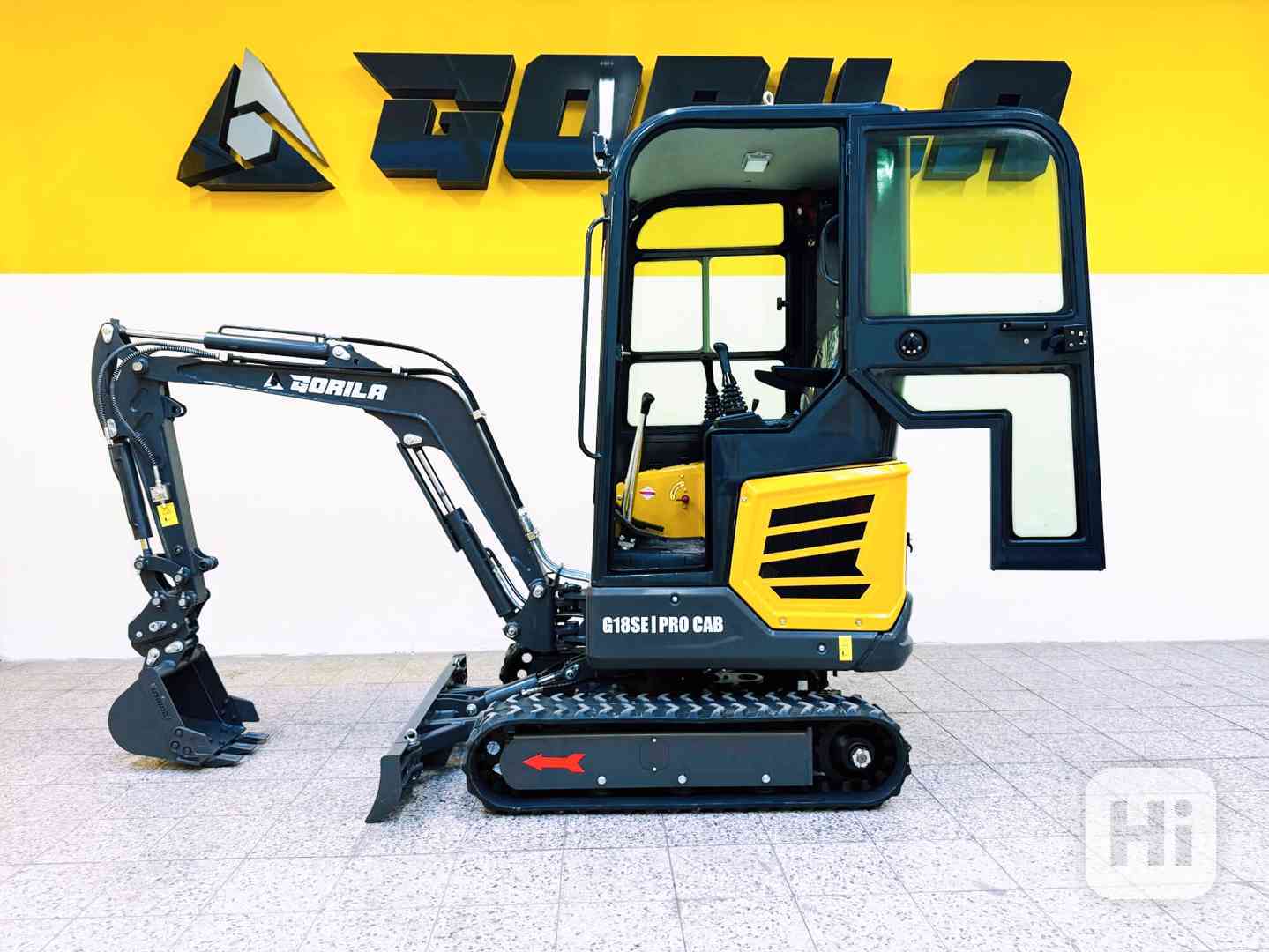 Minibagr GORILA G18SE PRO CAB !!AKCE PŘÍSLUŠENSTVÍ ZDARMA!! - foto 1