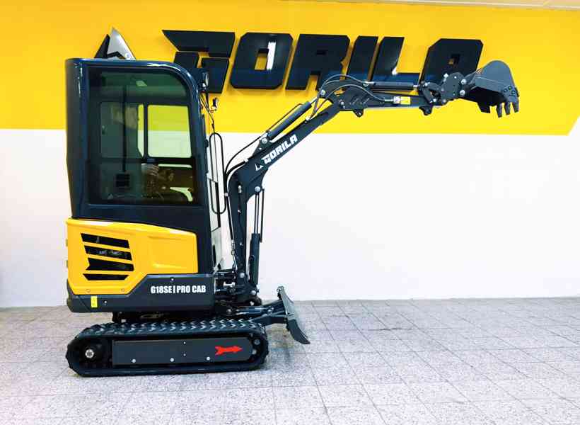 Minibagr GORILA G18SE PRO CAB !!AKCE PŘÍSLUŠENSTVÍ ZDARMA!! - foto 7