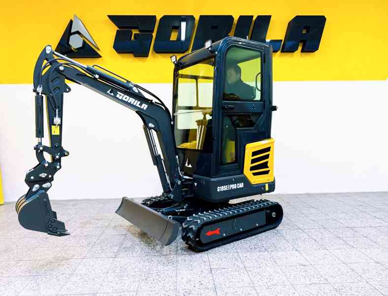 Minibagr GORILA G18SE PRO CAB !!AKCE PŘÍSLUŠENSTVÍ ZDARMA!! - foto 10
