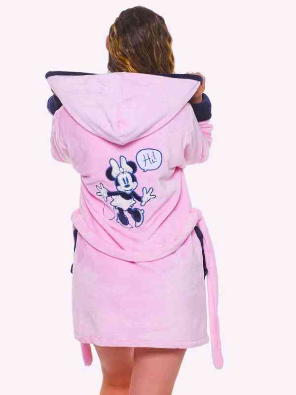 Kvalitny damsky ruzovy zupan s kapucnou DISNEY / NOVY - foto 2