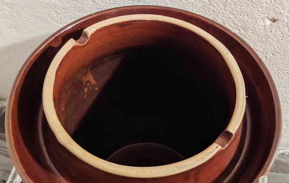 Keramický zelňák 15 l s poklicí - foto 6