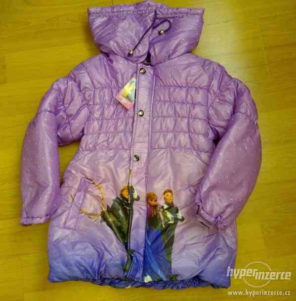 Nová zimní bunda Ledové království - fialová-různé vel. - foto 1