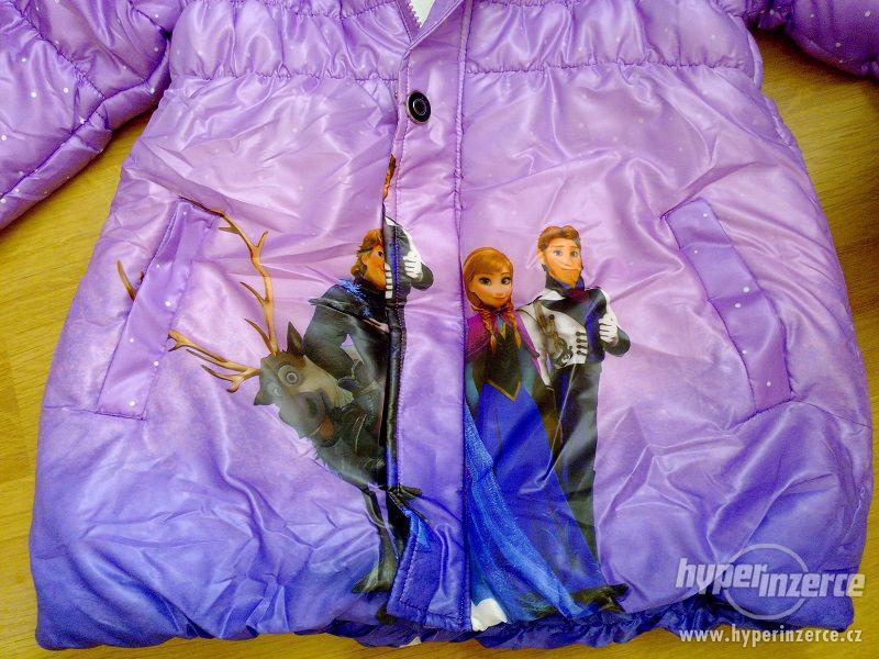 Nová zimní bunda Ledové království - fialová-různé vel. - foto 3