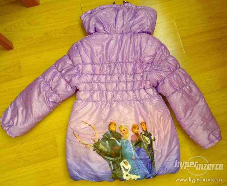 Nová zimní bunda Ledové království - fialová-různé vel. - foto 4