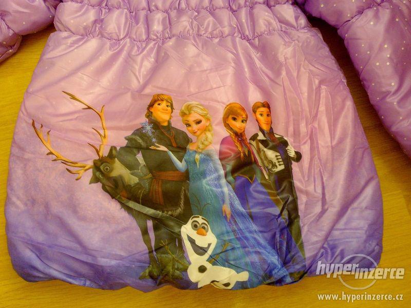 Nová zimní bunda Ledové království - fialová-různé vel. - foto 5