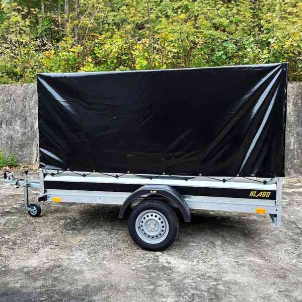 Nový přívěsný vozík 2,65m x1,30 +plachta, svařovaný rám,DPH - foto 3