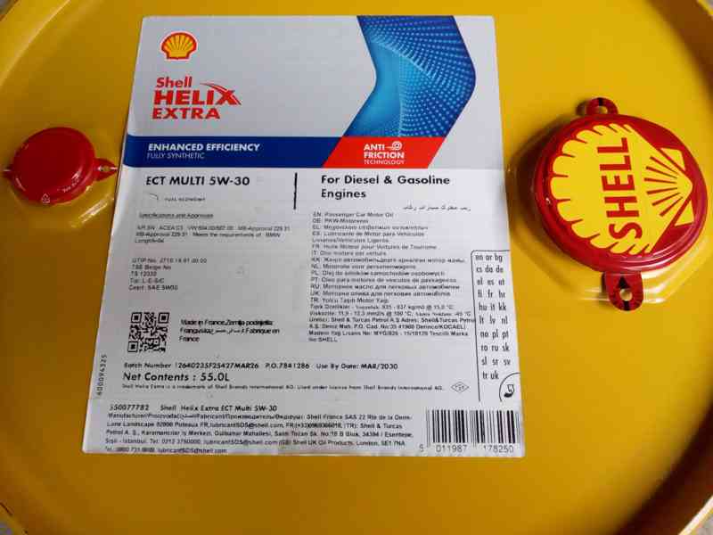 motorový olej Shell Helix Extra ECT Multi 5W-30 - foto 3