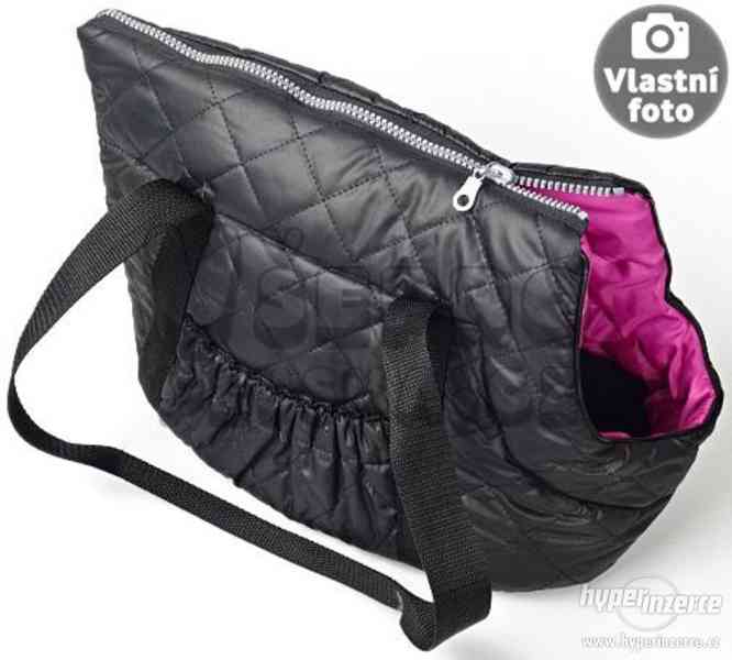 Černo-růžová taška pro psa - foto 1