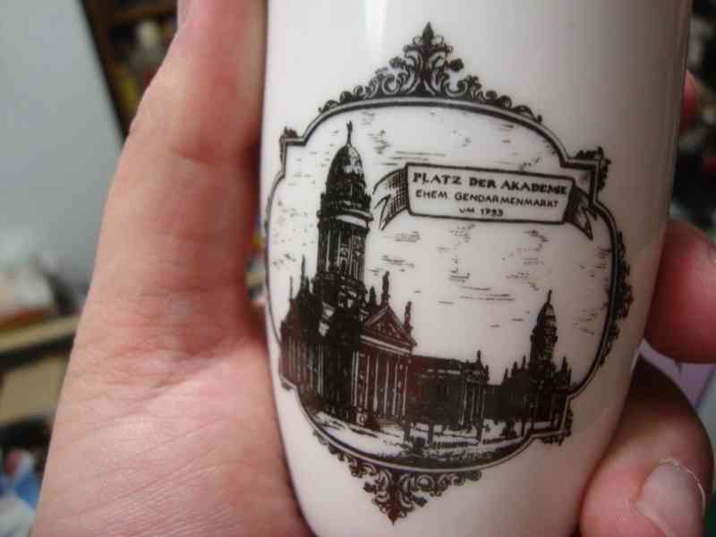 Starožitné porcelánové pohárky Berlín výroba Wallendorf top - foto 15