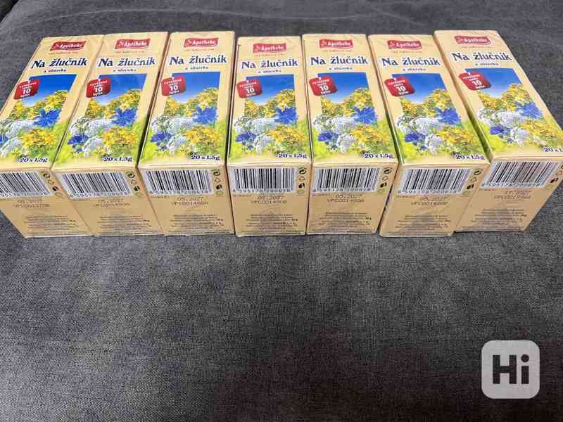 7 ks nových zabalených čajů Apotheke - Na žlučník a slinivku - foto 2