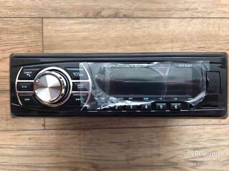 Autoradio 1DIN bluetooth, AUX, USB, microSD, ovládač - foto 2