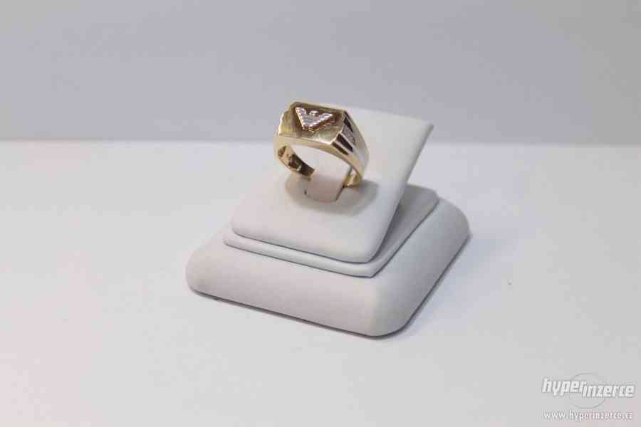 Krásný nový zlatý prsten 7.15 g - foto 2