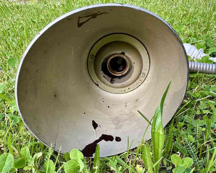 STARÁ Elektrická lampa ocel BAKELIT svítí! - foto 4