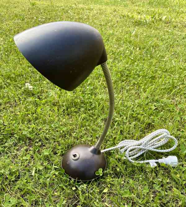 STARÁ Elektrická lampa ocel BAKELIT svítí! - foto 2