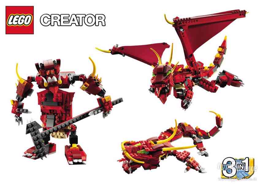 Lego Creator 3v1 6751 Ohnivá legenda - foto 6