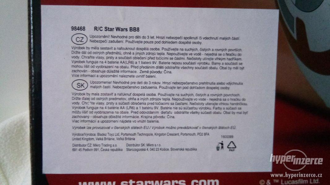 Star Wars R/C Jumbo BB8 nafukovací 43cm plná funkc - foto 2