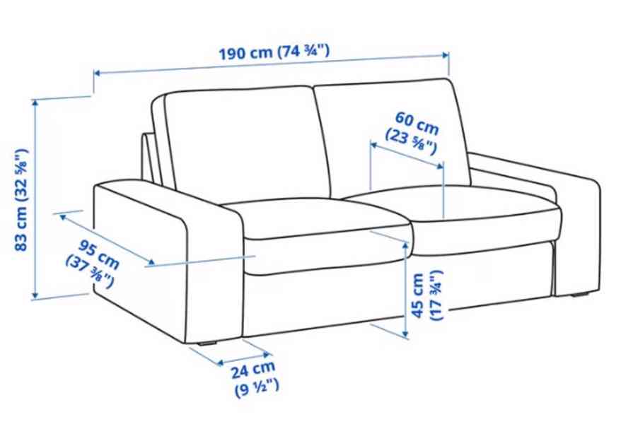 2místná pohovka: Ikea - foto 4