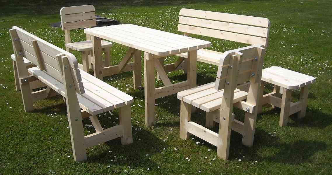 Zahradní nábytek 5+2 masiv 33mm - foto 2