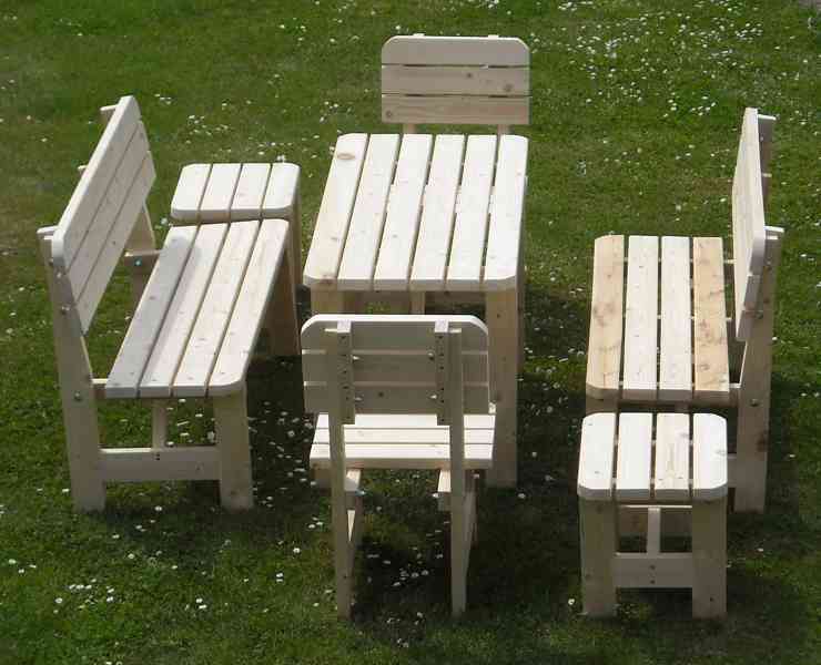 Zahradní nábytek 5+2 masiv 33mm - foto 10