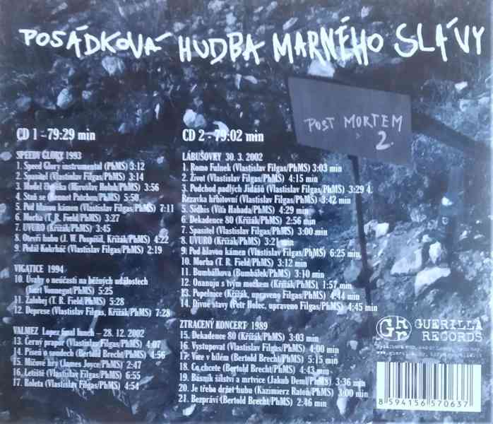 Posádková Hudba Marného Slávy ‎– Post Mortem 2.  (2x CD) - foto 2