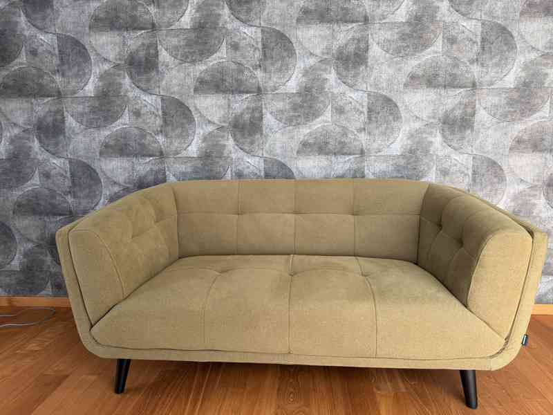 Sedačka designová semišová - foto 1