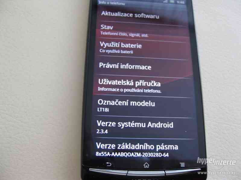 Sony Ericsson arc S (LT18i) - dotykový mobilní tel. z r.2012 - foto 4