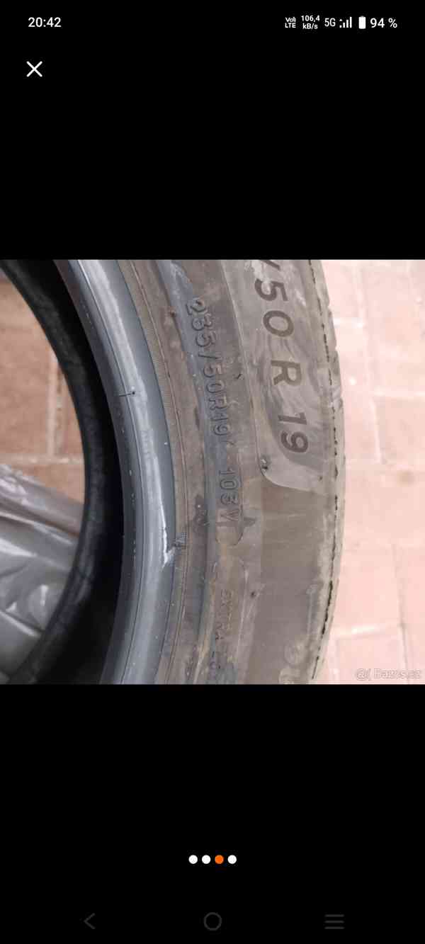 Prodám 4 ks letních pneu, najeto 12 000 km. - foto 2