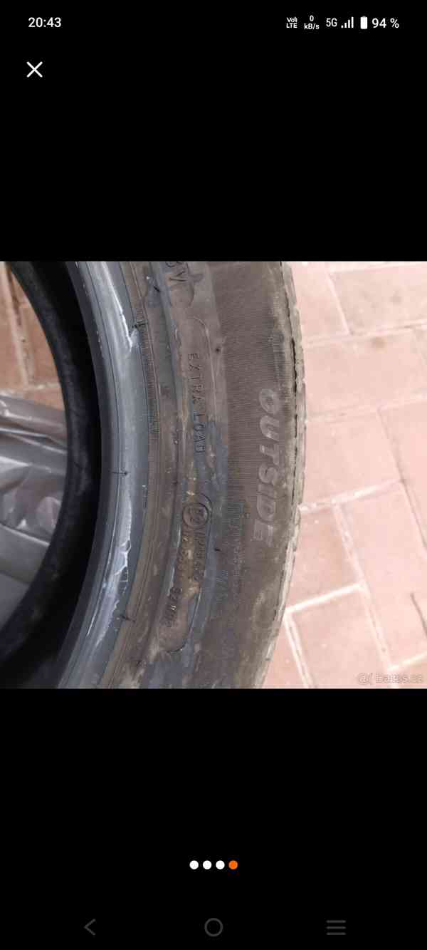 Prodám 4 ks letních pneu, najeto 12 000 km. - foto 1