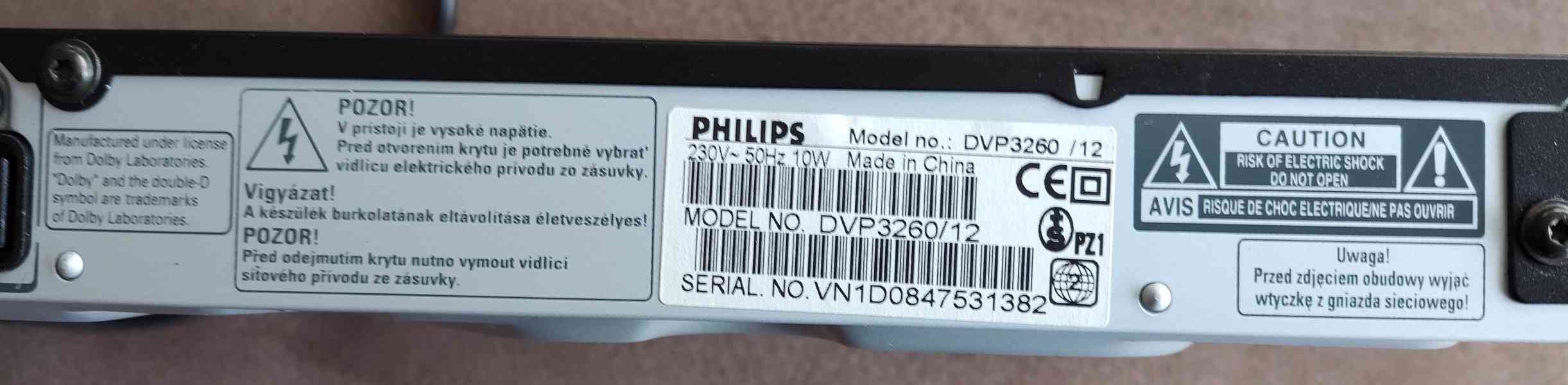 Prodám DVD přehrávač PHILIPS - DVP 3260. Starší funkční.  - foto 5