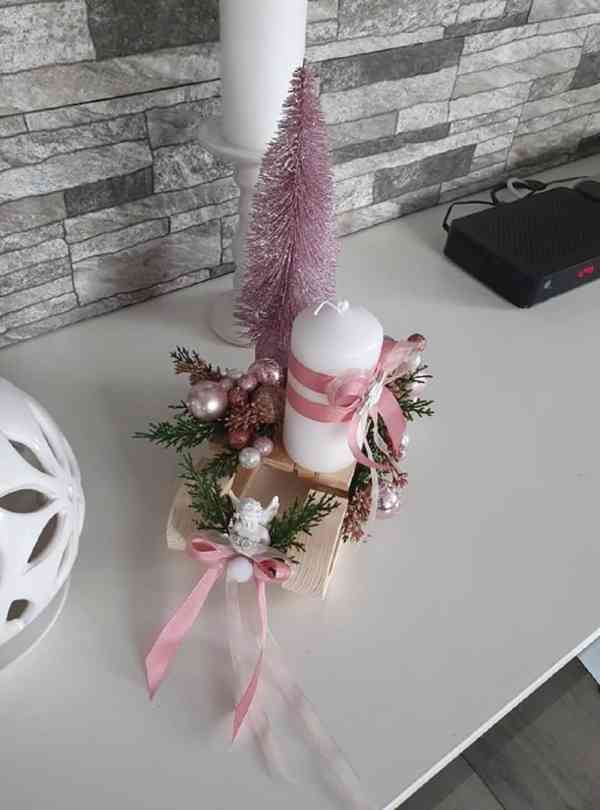 Vánoční sáňky - dekorace - foto 2