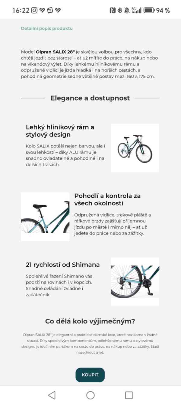 Horské kolo 28" dámské Tábor - foto 10