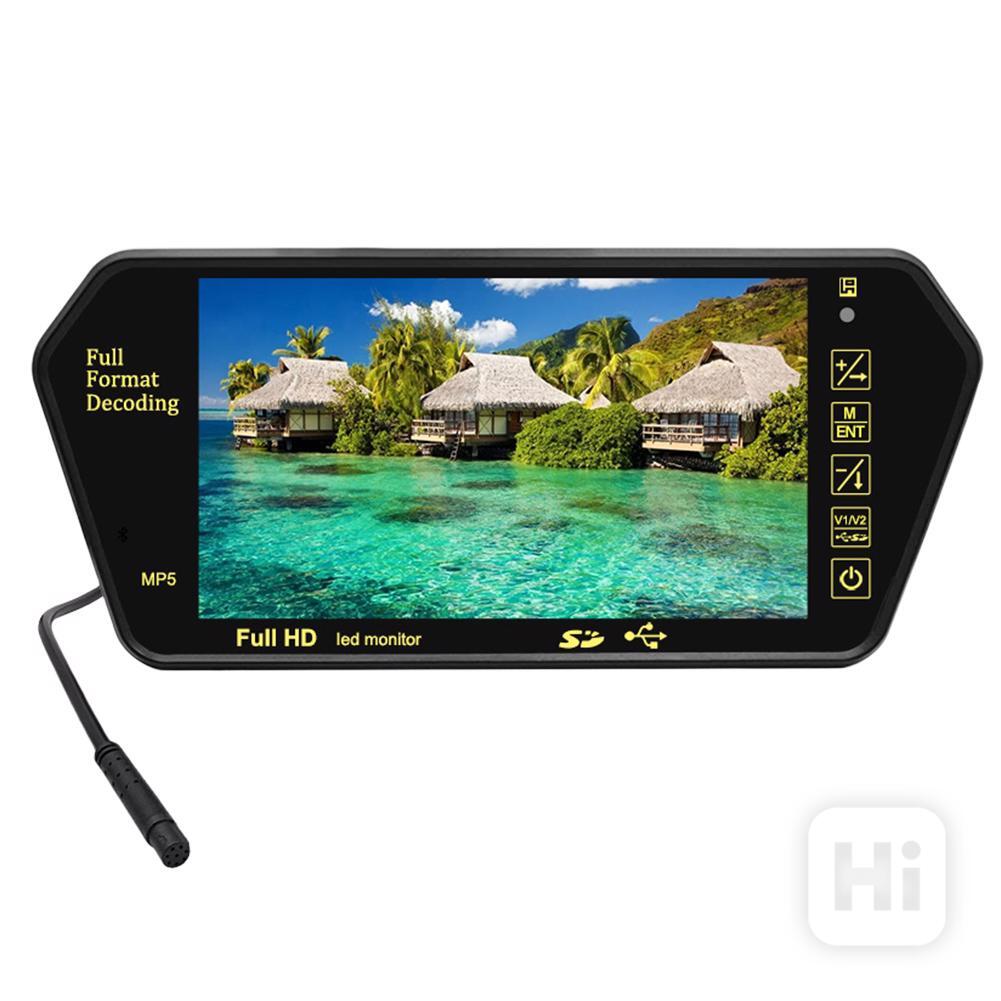 LCD monitor 7“ Full HD MP5 na zrcátko (AV1,AV2,SD,Bluetooth) - foto 1