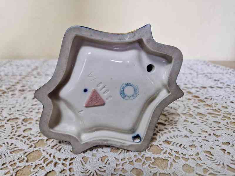 Porcelánové figurální svícny Pierot a Kolombína Royal Dux - foto 6