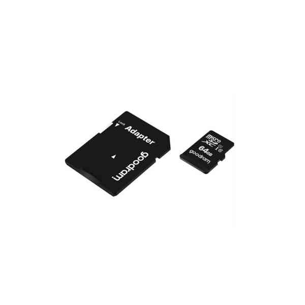 Paměťová karta Micro SD 64 GB s adaptérem - černá - foto 3