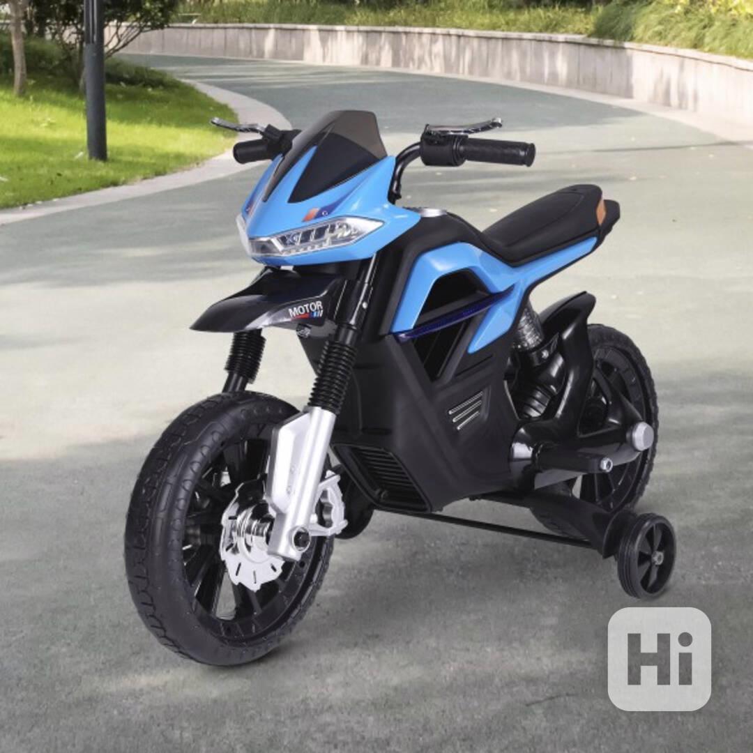Dětská elektrická motorka 105 x 52,3 x 62,3 cm | modro-černá - foto 1