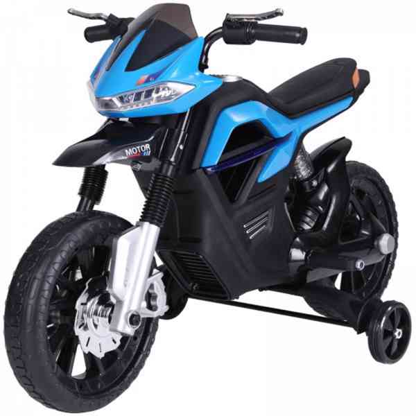 Dětská elektrická motorka 105 x 52,3 x 62,3 cm | modro-černá - foto 4