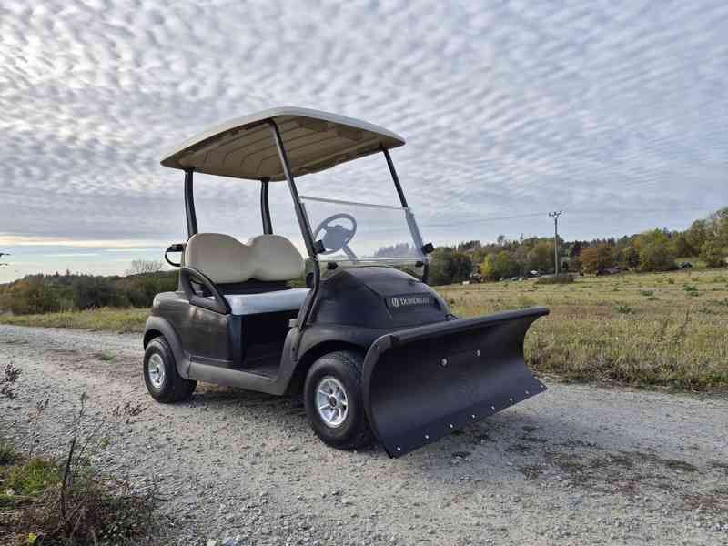 Golfovy vozík + sněžná radlice
