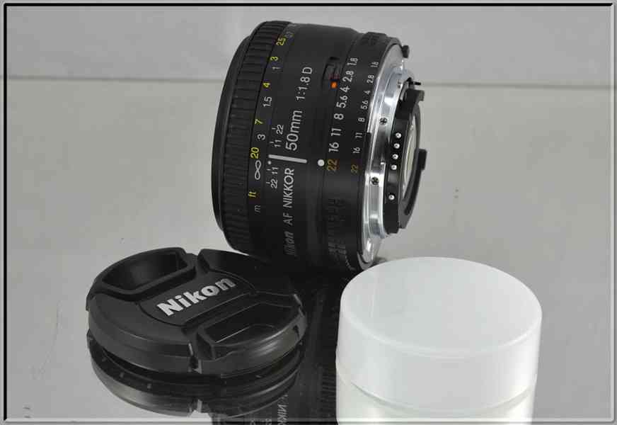 Nikon AF 50mm 1:1.8 D **Full-frame*Pevný - foto 3