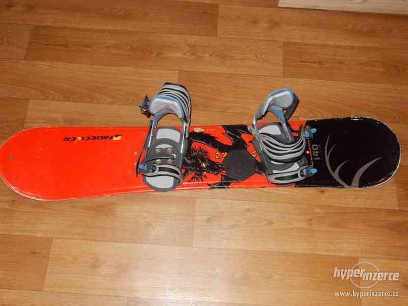 Snowboard s vázáním+ boty - foto 1