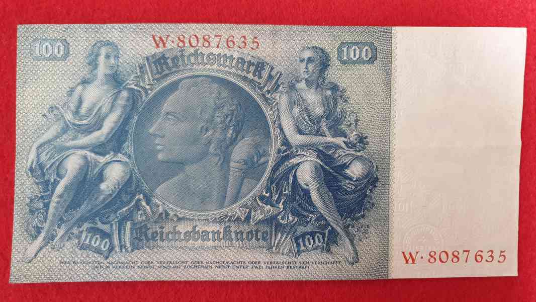 100 Reichsmark 1935 – bankovka Třetí říše - foto 7