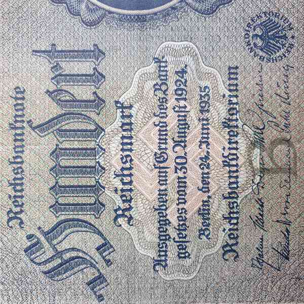 100 Reichsmark 1935 – bankovka Třetí říše - foto 3