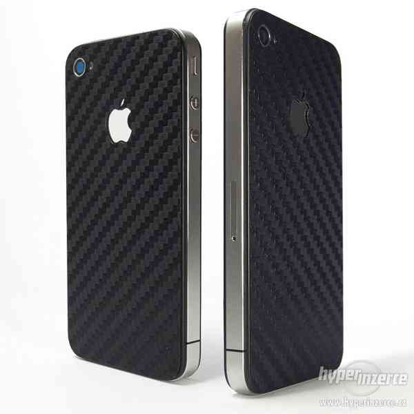Karbonová 3M fólie Apple iPhone 4 bílá/černá - foto 3