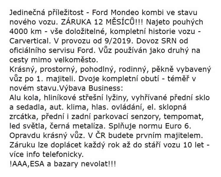 Ford Mondeo 1.5 EcoBoost 165k Business - JAKO	 - foto 11